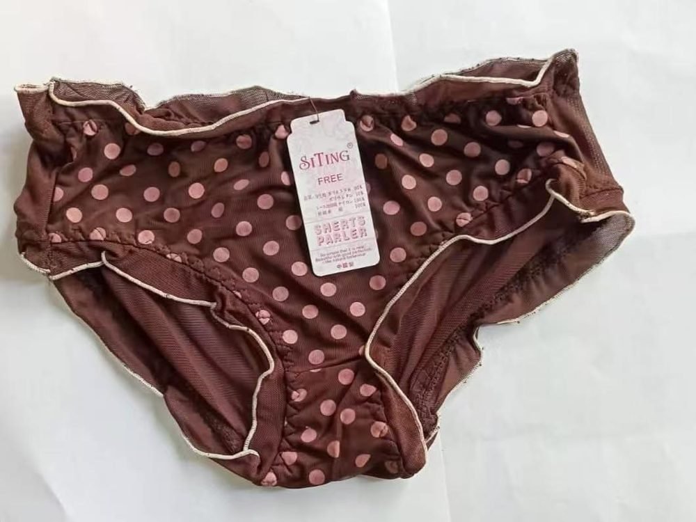 Sutyen chocolate polka-dot brief