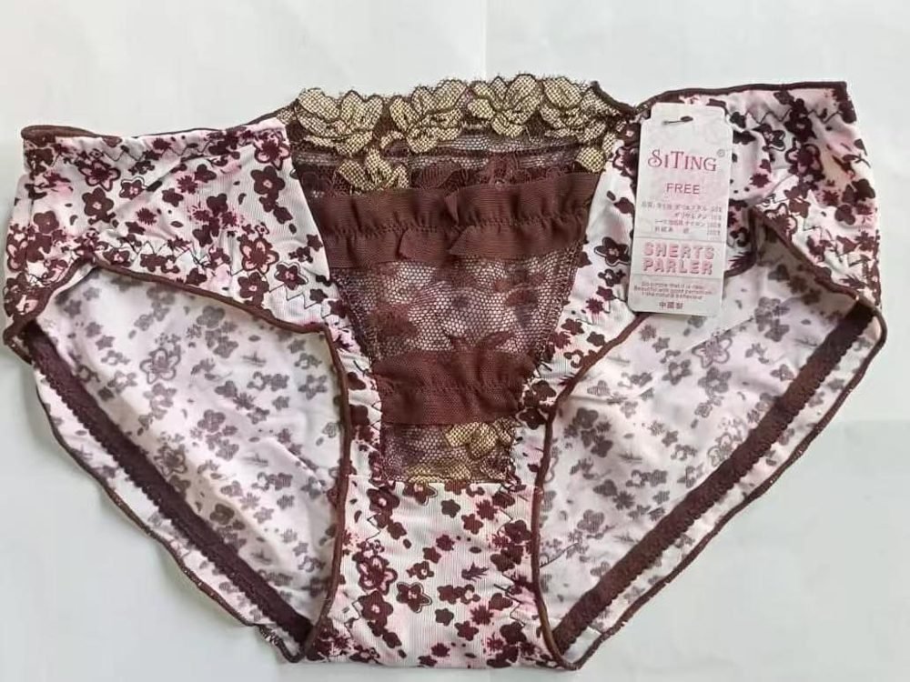 Sutyen mocha floral lace brief