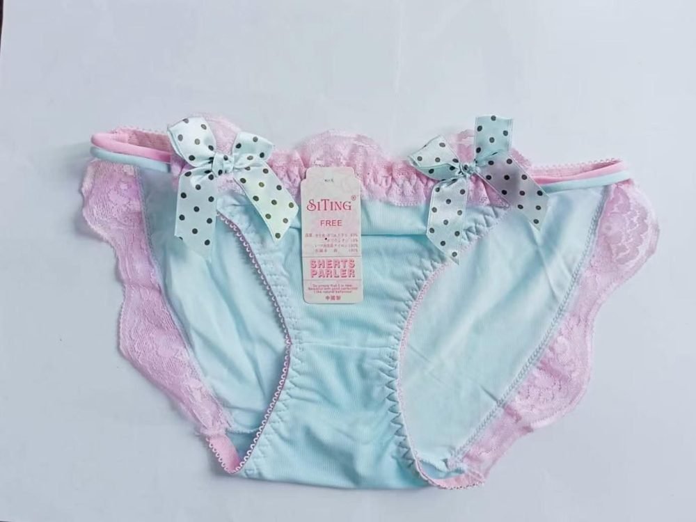 Sutyen ice-blue bow brief