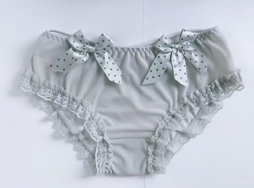 Sutyen grey soft ruffle brief