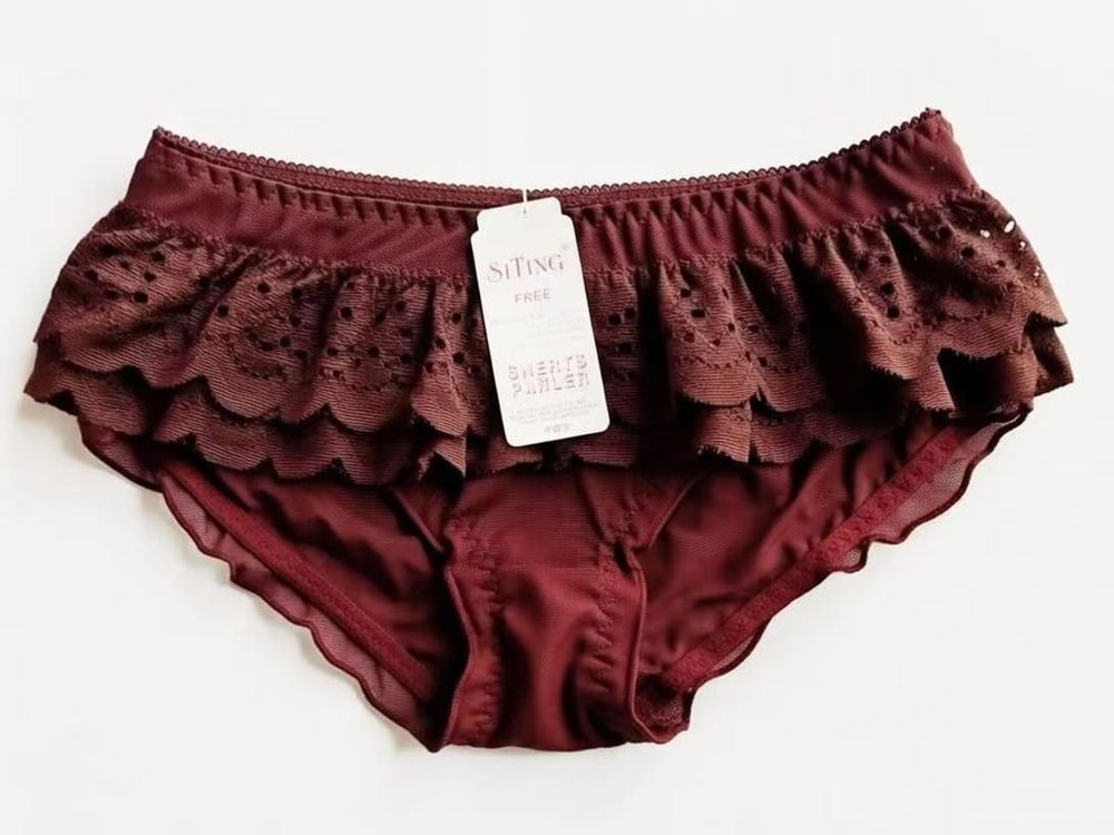 Sutyen wine frill brief